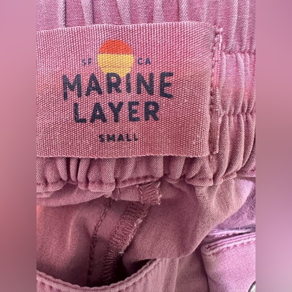 Marine Layer Purple Cotton Shorts - Picture 4 of 5